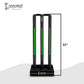 Green Premium Cricket Wicket Set for Boys, Complete wicket set for kids
