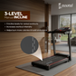 Smart Run 3.5 | 3.5HP Peak DC Motorized Treadmill | 3 Level Manual Incline | Max Speed 14 km/Hr | DIY