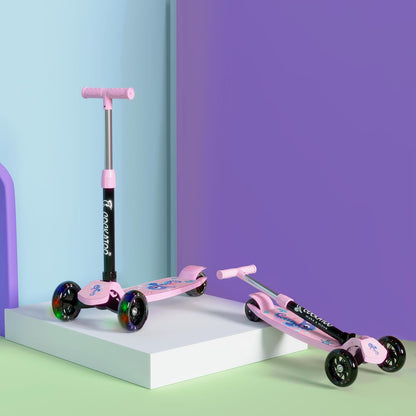 Cockatoo Rat&Cat Kick Scooter| LED Light PVC Wheel Scooter For Kids | Upto 50 Kg