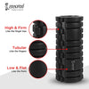 Cockatoo ECO High-Density Round Foam Roller for Exercise, Foam Roller for Tissue Massager, Muscle Massage and Myofascial Trigger Point Release, Length 33CM (6 Month Warranty) (Black-Green)