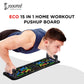 Cockatoo ECO 15 in 1 Home Workout Pushup Board,Pushup Bar System|| ABS Material|| 1 Year Warranty