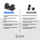 Cockatoo RDB01 2.5Kg - 12.5Kg Professional Adjustable Dumbbell, Gym Equipment Set For Home Workout, Blue ( pair )