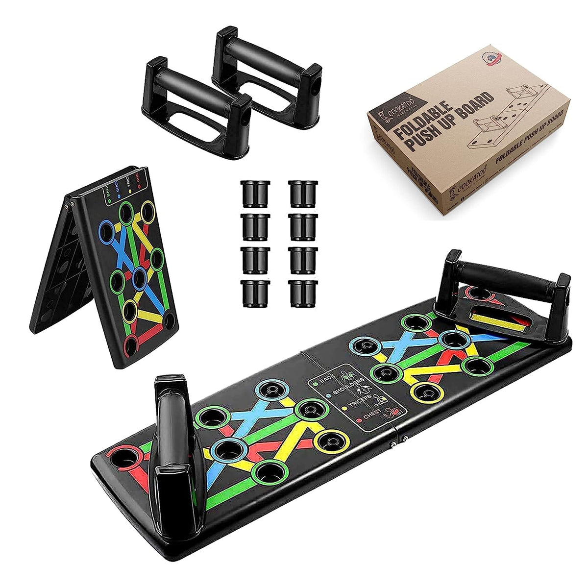 Cockatoo ECO 15 in 1 Home Workout Pushup Board
