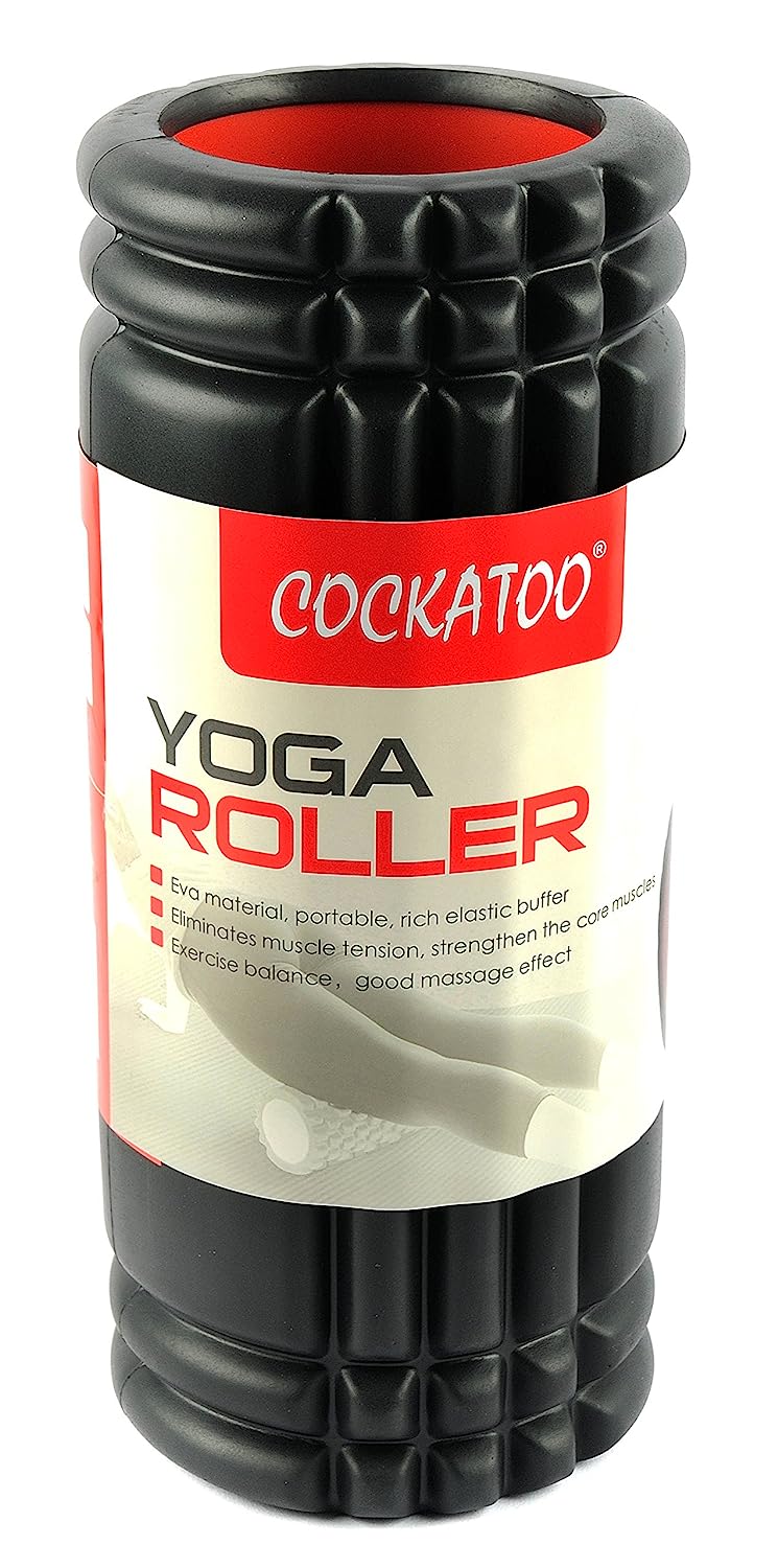 Cockatoo Imported GRIDD Foam Roller, Massage Therapists (Black)