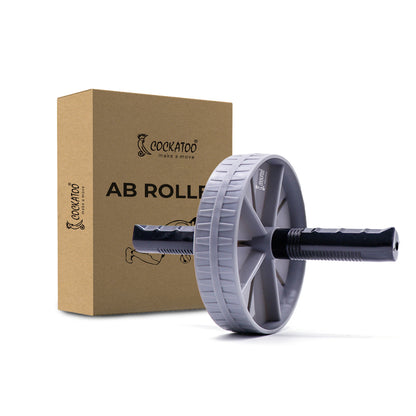 Cockatoo Ab Roller - Effective Abs Exercise Equipment for Men and Women. Suitable for Gym and Home Workouts. Enhance Tummy Fitness with Anti-Slip Abs Wheel and Knee Mat. Multicolor Option.