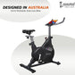 Cockatoo Ride-X 7Kg Fly Wheel Spin Bike | Adjustable Resistance for Home Workout | Max Weight Capacity: 120 kg