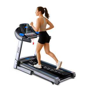 Cockatoo SmartRun A5 5HP Peak DC Motorized Treadmill for Home| 15% Incline | Max Speed 14 Km/Hr, User Weight 120Kg