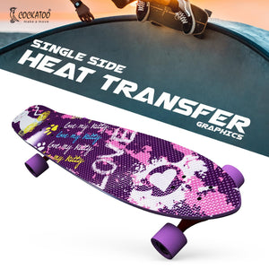 Cockatoo 17 Inch PVC Skateboard | Anti-Skid With 608Z Bearing