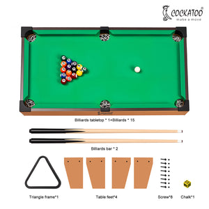 Cockatoo Portable Pool Table For Kids| Indoor And Outdoor Table Billiards Game Set (Big)