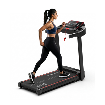 Smart Run 3.5 | 3.5HP Peak DC Motorized Treadmill | 3 Level Manual Incline | Max Speed 14 km/Hr | DIY