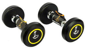 Cockatoo Round Rubber | Urethane Coated Dumbbells | Pack Of 2
