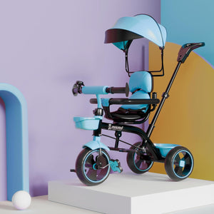 Cockatoo Little Traveller Tricycle For Kids 2 -5 yrs| Tricycle With Parental Control, Canopy & Push Handle