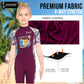 Cockatoo Swimming Costume For Girls| Half Knee Polyester Kids Swim Wear| Red