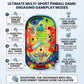 Cockatoo Multi-Sport Pinball Game for Kids & Family – All in 1 Sports Ground Tabletop Arcade Machine with Scoreboard and Spring Launcher| Age 3+ Yrs