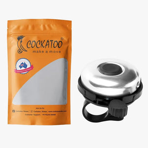 Cockatoo BB0 Lightweight Steel Bicycle Bell | Durable Bell for Cycle