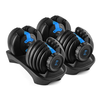 Cockatoo ADB-01 2.5 KG- 24 Kg Adjustable Dumbbell Set, Home Workout Gym Equipment Men and Women, Quick One-Second Adjustment 15-IN-1 Dumbbell Dumbbells Set For Home Gym