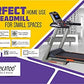 Cockatoo CTM301 Auto Incline 12%| 2-5HP Peak DC Motorized Treadmill | AI Cushioning Technology|Speed 1-16 Km/Hr
