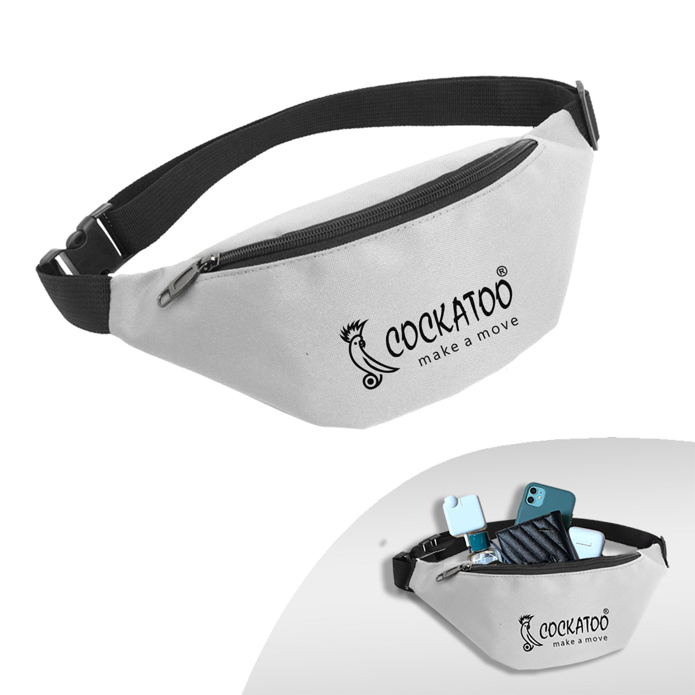 Cockatoo Waist Bag for Men & Women, Fanny Pack for Women (Buy 1 Get 1 Free)