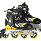 COCKATOO IS-05 Inline Adjustable Skates| ABEC 9 Bearing 90 mm Wheel | Yellow
