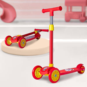 Cockatoo Rat & Cat Series Kick Scooter 3 to 10 Years | Kids Scooter with PVC Wheels & Rare Brakes| RED