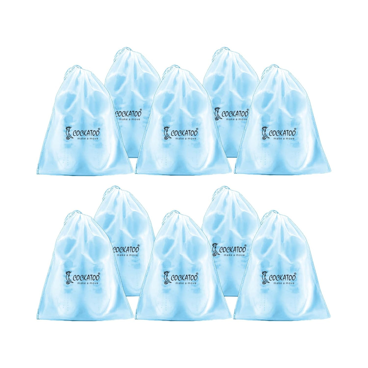 Cockatoo PE Shoe Bag for Travel & Storage