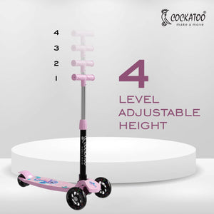 Cockatoo Rat&Cat Kick Scooter| LED Light PVC Wheel Scooter For Kids | Upto 50 Kg