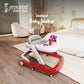 Cockatoo First Move 3-in-1 Baby Walker| Activity Walker with Musical Toy Tray & Light, Lockable Wheels|Foldable
