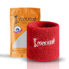 Cockatoo Terry Cotton Wristband / Sweatband - Red