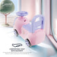 Cockatoo-Kids Baby Bunny Swing Car for Kids | With LED Lights, Music | 1-3 Years| Upto 25kg-Pink