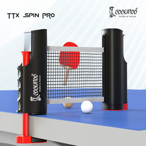 Cockatoo Spin Pro 3-Star Table Tennis Racket Set - detail shot