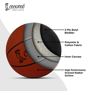 Cockatoo Professional Basketball for Indoor and Outdoor Games - detail shot