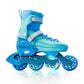 Cockatoo Shadow Line Adjustable 4 Wheel LED Inline Skates| ABEC-7 Bearing Skating Shoes| With Lightning Wheel