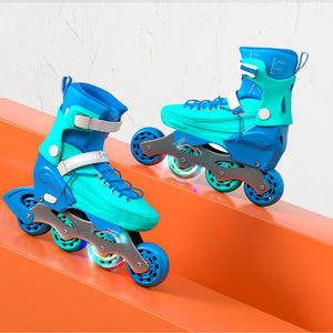 Cockatoo Shadow Line Adjustable 4 Wheel Inline Skates - detail shot
