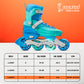 Cockatoo Shadow Line Adjustable 4 Wheel LED Inline Skates| ABEC-7 Bearing Skating Shoes| With Lightning Wheel