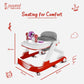 Cockatoo First Move 3-in-1 Baby Walker| Activity Walker with Musical Toy Tray & Light, Lockable Wheels|Foldable