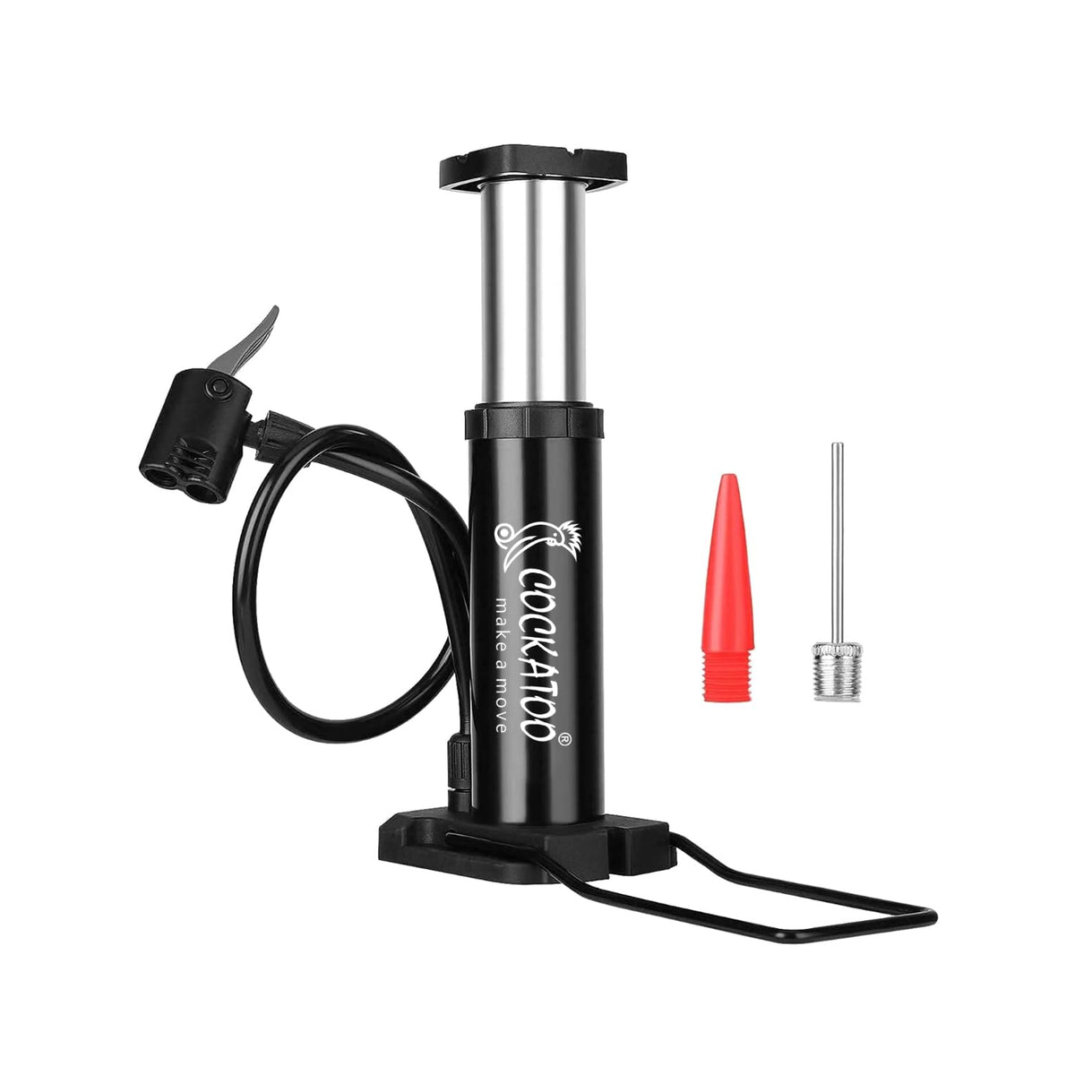 Cockatoo Bicycle Foot Balloon Pump Machine for Bikes and Cycle Tyres