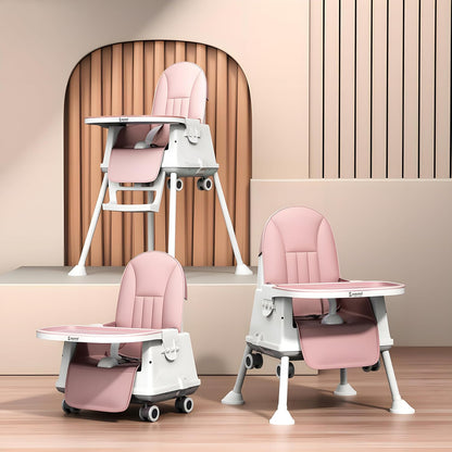 Cockatoo Kids Bite Buddy 3-in-1 Foldable Baby High Chair| With Removable Tray| 3-5 Yrs