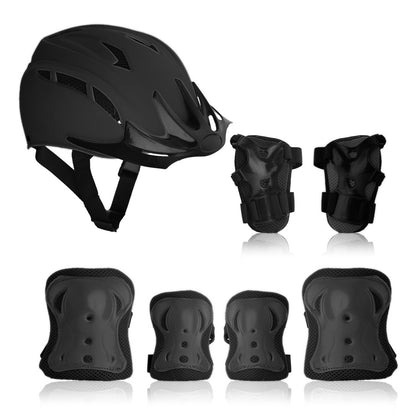 Cockatoo PE N01 | 4 in 1 Protective Set | PVC Helmet, Wrist, Elbow and Knee Guard
