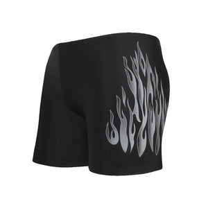 Flame Print Light Weight Dri-Fit Active Wear Men, Blue shorts | Cockatoo
