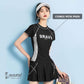 Blue Printed Gym wear for women workout set, Activewear women sports and Swimming costume or fitness wear