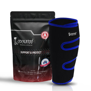 Calf Support Brace - Shin Splint Compression Sleeve - Lower Leg | Cockatoo