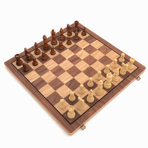 Cockatoo Wooden Handcrafted Magnetic Chessboard Set| Chess Set with Premium Build | Magnetic Pieces