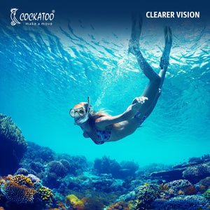 Cockatoo SS01 | Snorkel Set for Adults with Mask | Snorkeling Kit Diving Packages