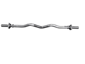 Cockatoo Imported 3 feet Curl Rods| Spiral Attached Locks| Curl Bar for weights and Deadlift