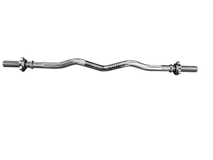 Cockatoo Imported 3 feet Curl Rods| Spiral Attached Locks| Curl Bar for weights and Deadlift