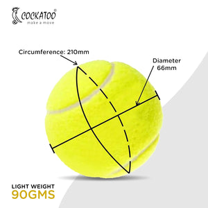 Cokatoo Tennis Ball |Cricket Ball| Light Ball for Cricket Tournament| Pack Of 2
