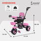 Cockatoo Star Cruise Tricycle for Kids 2-5 Yrs|Tricycle with Parental Control & Push Handle| Upto 50Kg