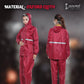 Cockatoo RNCT-01 Rain Coat with Pant | Oxford Material Rain Coat for Men & Women| Red