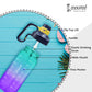 Cockatoo GB01-Gallon Gym Water Bottle for Workout| 2 Lt Sipper Bottle for Adults & Kids| Purple
