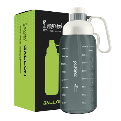 Cockatoo GB01-Gallon Gym Water Bottle for Workout| 2 Lt Sipper Bottle for Adults & Kids